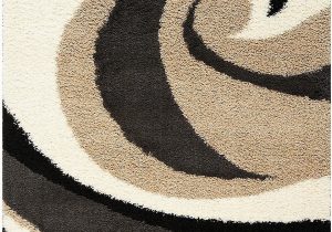 Black Brown and Beige area Rugs Shaggy Black Brown and Cream area Rug – 5 X 8