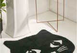 Black Fuzzy Bathroom Rug Black Cat Bath Mat