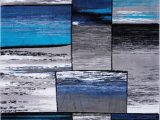 Black Gray Blue area Rug Copper Grey Turquoise area Rug