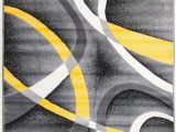 Black Grey and Yellow area Rug Gaeta Abstract Multi Colored area Rug