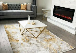 Black White and Gold area Rug 5×7 Contemporary area Rug White Gold Gray Ebay