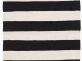 Black White Striped area Rug Dash and Albert Rugs Catamaran Striped Black White Indoor