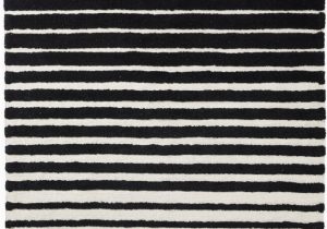 Black White Striped area Rug Fry S Food Stores Dipâ¢ Striped area Rug Black White 60