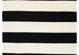 Black White Striped area Rug Remora Ebony and White Striped Rug