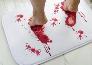 Blood Rug for Bathroom Blood Novelty Bathroom Bath Mat Carpet Rug Water Non Slip