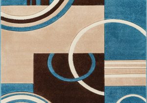 Blue and Brown area Rug Walmart Echo Shapes Circles Blue Brown Modern Geometric Fy Casual Hand Carved 9×13 9 3 X 12 6 area Rug Easy to Clean Stain Fade Resistant Abstract