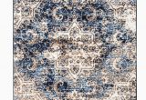 Blue and Brown area Rug Walmart Romance Collection Rugs Blue Cream Brown Distressed Washed oriental Design Premium soft area Rug 2 X3 Door Scatter Mat