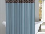 Blue and Brown Bath Rugs Home Dynamix Designer Bath Shower Curtain and Bath Rug Set