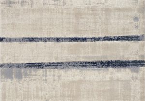 Blue and Cream Striped Rug Alida Faded Blue Cream Stripes Rug 8 0" X 10 6"