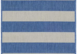 Blue and Cream Striped Rug Tim Gray Light Blue Indoor Outdoor area Rug