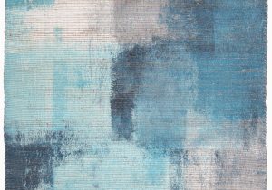 Blue and Gray Abstract Rug Dahlia Abstract Blue Gray area Rug