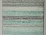 Blue and Gray Bath Rug Dkny Bath Mat Rug Stripe 20" X 32" Aqua Blue Gray White