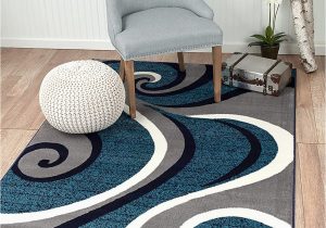 Blue and Gray Throw Rugs Summit New 32 Swirl Blue Navy White Light Gray area Rug Abstract Carpet Sizes Available 8 X 11 Actaul is 7 4 X 10 6
