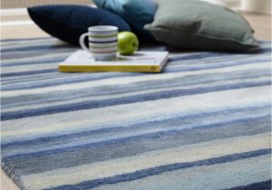 Blue and Gray Wool Rug Review Ultimate Stripe 01 Blue Grey Wool Rug by