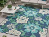 Blue and Green Floral area Rug Christopher Knight Home Meza Outdoor Blue/green Floral area Rug