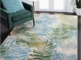 Blue and Green Floral area Rug Taya Floral Blue/green/beige area Rug