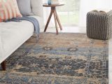 Blue and Taupe Rug Jaipur Living Caruso oriental Blue/ Taupe area Rug (5’x7’6″)