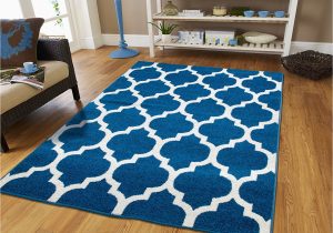 Blue and White area Rugs 5×7 Buy New Fashion Luxury Morrocan Trellis area Rug Blue and