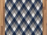 Blue and White Check Rug Amazon Ambesonne Navy area Rug Abstract Checkered