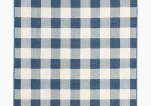 Blue and White Check Rug Avalon Home Mackinaw Gingham Check Indoor Outdoor area Rug Walmart