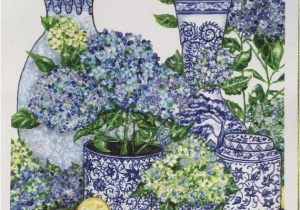 Blue and White Chinoiserie Rug Chinoiserie Blue and White Hydrangeas Print Etsy