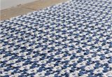 Blue and White Cotton Rug ashley Eco Cotton Rug Blue White Hook & Loom