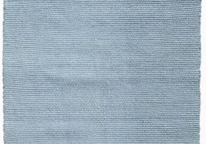 Blue and White Cotton Rug solid Light Blue Flatweave Eco Cotton Rug Hook & Loom