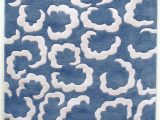 Blue and White Dhurrie Rug Baadalon Sky Blue & White Dhurrie Rug Mahout Lifestyle