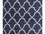 Blue and White Dhurrie Rug Heera Navy Blue & White Dhurrie Rug Mahout Lifestyle