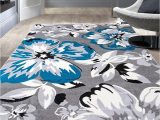 Blue and White Floral area Rugs Gray/grey Teal Blue White Floral area Rugs Floral area Rugs …