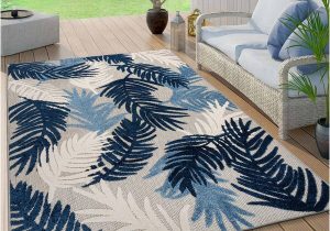 Blue and White Floral area Rugs Hernandez Floral Navy/white/blue Indoor / Outdoor area Rug