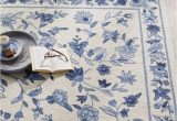 Blue and White Floral area Rugs Labrosse Ivory/blue Floral area Rug Blue and White Rug, area …