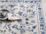 Blue and White Floral area Rugs Labrosse Ivory/blue Floral area Rug Blue and White Rug, area …