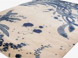 Blue and White Floral area Rugs ‘sea Tangle’ Blue and White Floral area Rug