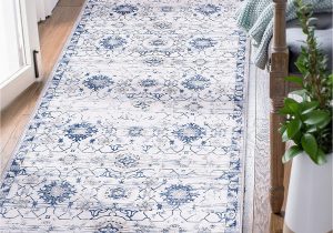 Blue and White Floral area Rugs Vintage Persian Floral Navy Blue area Rug