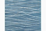 Blue and White Modern Rug Look at This Blue & White Wavy Line Plush Grace area Rug On