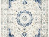 Blue and White Patterned Rug Blue area Rugs