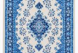 Blue and White Persian Rug Global Persian Blue and White Medallion Rug Walmart