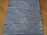 Blue and White Rug Runner Striped Blue and White Rug Navy Blue Stripes Scandinavian