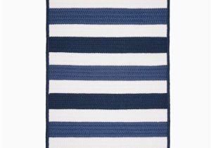 Blue and White Rug Walmart 2′ X 11′ Blue and White Handmade Rectangular Striped Runner Rug …