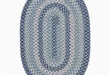 Blue and White Rug Walmart 2′ X 4′ Blue and White Oval Handmade Braided area Throw Rug
