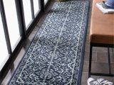 Blue and White Rug Walmart Safavieh Montage Caris 2′ X 8′ Blue and Off-white Traditional Floral Outdoor Rug