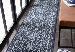 Blue and White Rug Walmart Safavieh Montage Caris 2′ X 8′ Blue and Off-white Traditional Floral Outdoor Rug
