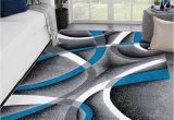Blue and White Rugs Amazon Persian area Rugs 2305 Turquoise White 2 X 3 Modern Abstract area Rug Carpet