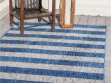 Blue and White Striped Rug 8×10 9 X 12 Outdoor Striped Rug