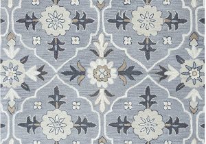 Blue and White Wool Rug Rizzy Home Valintino Collection Wool area Rug 5 X 8 Gray Navy Blue Tan Gray F White ornamental