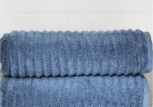 Blue Bath towels and Rugs Melange Home