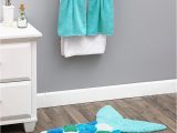Blue Bath towels and Rugs Mermaid Tail Bath Rugs or towels