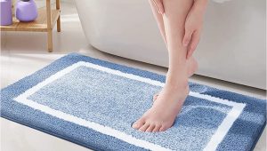 Blue Bathroom Rugs Amazon Color G Bathroom Rug Mat, Ultra soft and Water Absorbent Bath Rug, Bath Carpet, Machine Wash/dry, for Tub, Shower, and Bath Room (16″x24″,blue and …