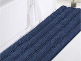 Blue Bathroom Rugs Amazon Non-slip Bath Rug Runner Extra Long Bathroom Rug 47″x 17″ Blue Bathroom Rugs Runner Non Slip Shaggy Bath Mat Runner Extra soft and Absorbent Thick …